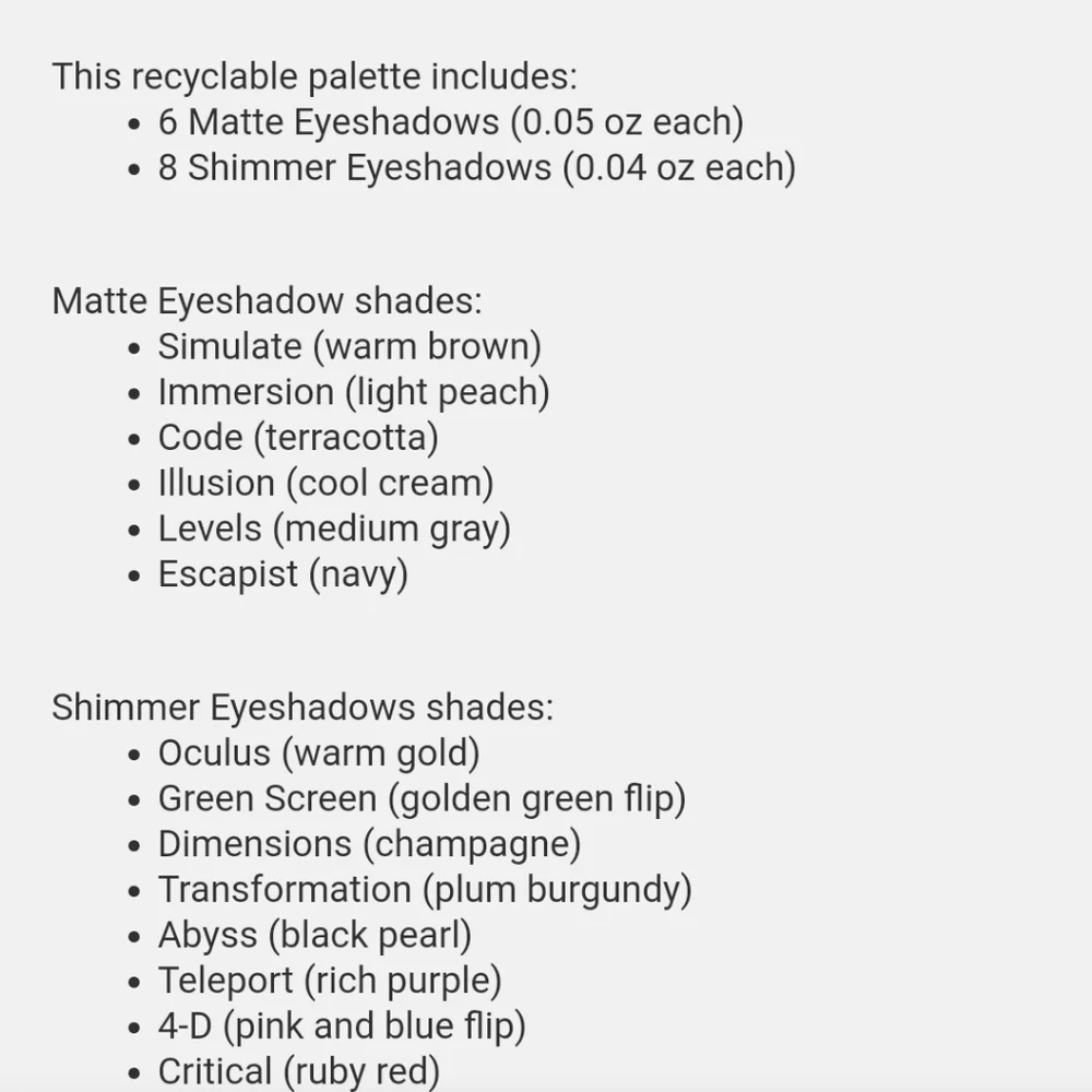 KVD VEGAN BEAUTY EDGE OF REALITY EYESHADOW PALLETTE. - Picture 8 of 8